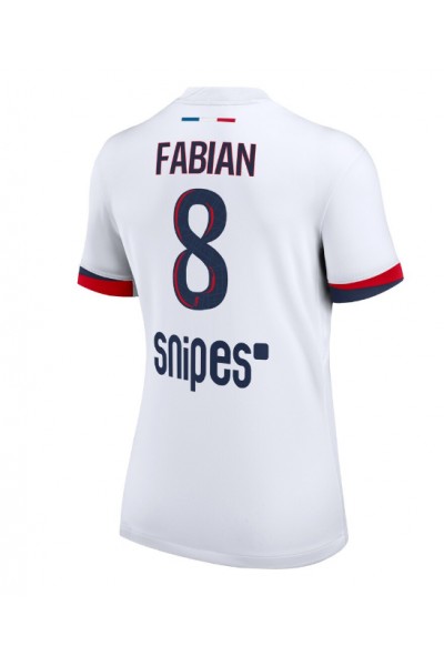 Paris Saint-Germain Fabian Ruiz #8 Jalkapallovaatteet Naisten Vieraspaita 2025-26 Lyhythihainen Paris Saint-Germain Fabian Ruiz #8 Jalkapallovaatteet Naisten Vieraspaita 2025-26 Lyhythihainen